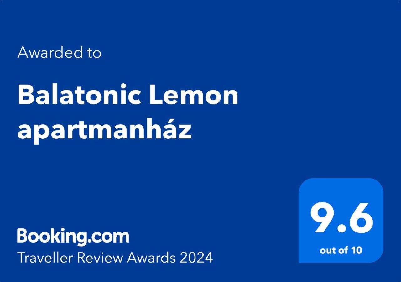 Balatonic Lemon Apartmanhaz Siófok Exteriör bild